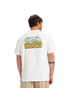 QUICKSILVER T-SHIRT NATURE MAGIC SNOW WHITE